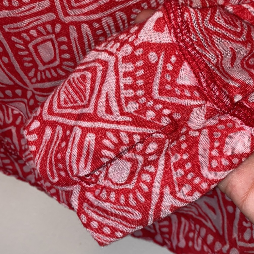 Athleta Hidden Lake Deep Red Firestone ombré long sleeve pullover top with hood - Picture 7 of 10